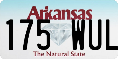 AR license plate 175WUL
