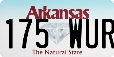 AR license plate 175WUR