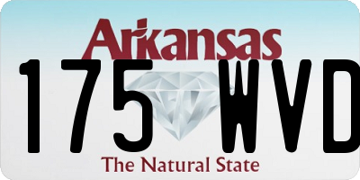 AR license plate 175WVD