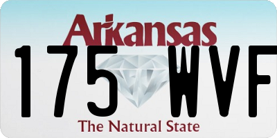 AR license plate 175WVF