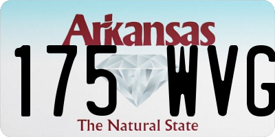 AR license plate 175WVG