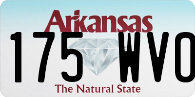 AR license plate 175WVO