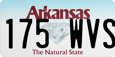 AR license plate 175WVS