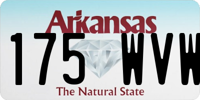 AR license plate 175WVW