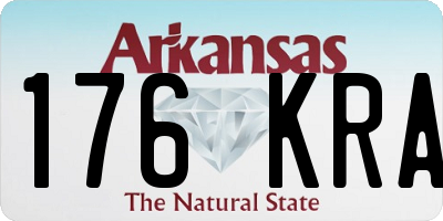 AR license plate 176KRA
