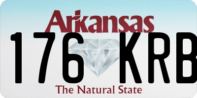 AR license plate 176KRB