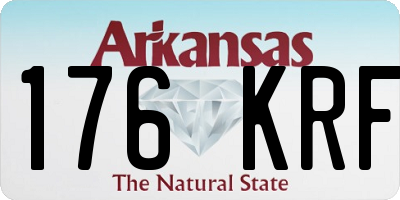 AR license plate 176KRF