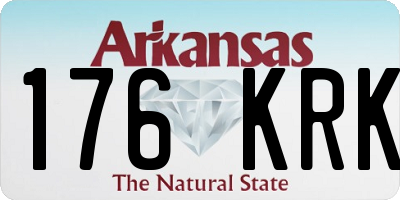 AR license plate 176KRK