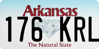 AR license plate 176KRL