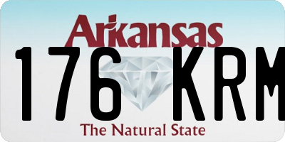 AR license plate 176KRM