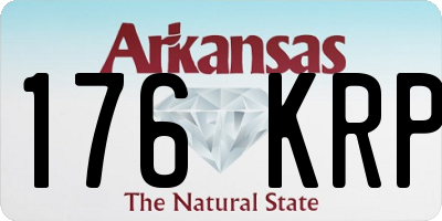 AR license plate 176KRP