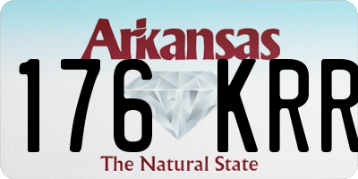AR license plate 176KRR