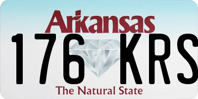 AR license plate 176KRS