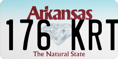 AR license plate 176KRT