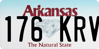 AR license plate 176KRV