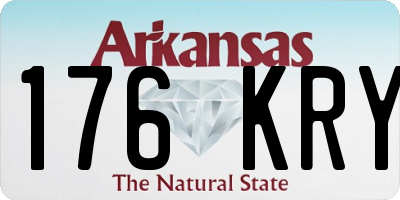 AR license plate 176KRY