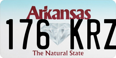 AR license plate 176KRZ