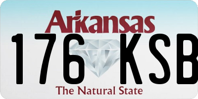 AR license plate 176KSB