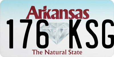 AR license plate 176KSG