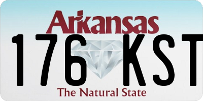 AR license plate 176KST
