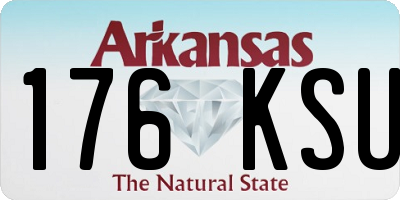 AR license plate 176KSU