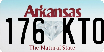 AR license plate 176KTO