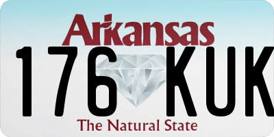 AR license plate 176KUK