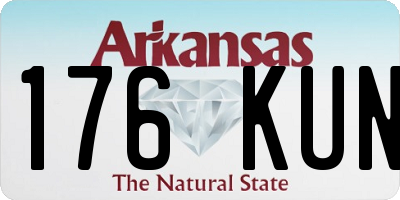 AR license plate 176KUN