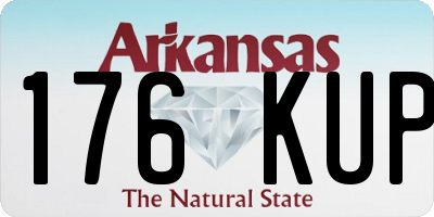 AR license plate 176KUP