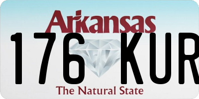 AR license plate 176KUR