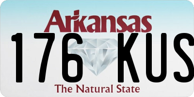 AR license plate 176KUS