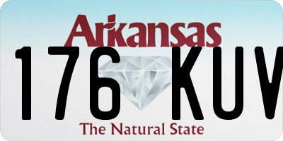 AR license plate 176KUV