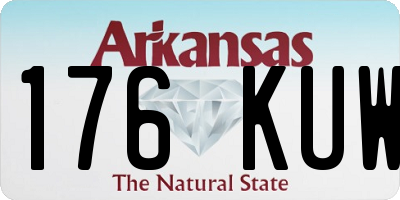 AR license plate 176KUW