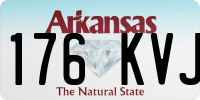 AR license plate 176KVJ