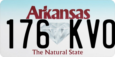 AR license plate 176KVO