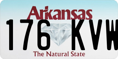 AR license plate 176KVW