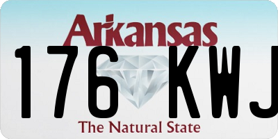 AR license plate 176KWJ