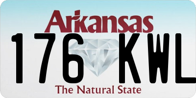 AR license plate 176KWL