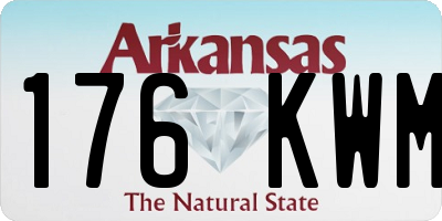 AR license plate 176KWM