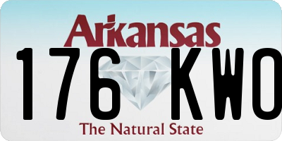 AR license plate 176KWO