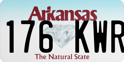 AR license plate 176KWR