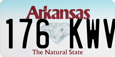 AR license plate 176KWV