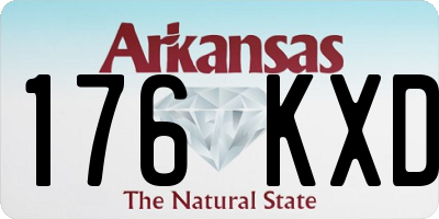AR license plate 176KXD