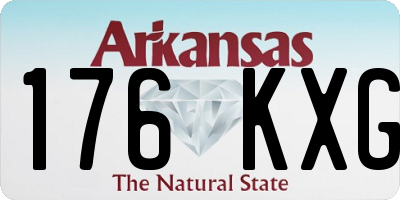 AR license plate 176KXG