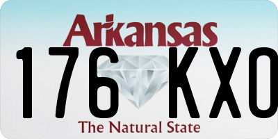 AR license plate 176KXO