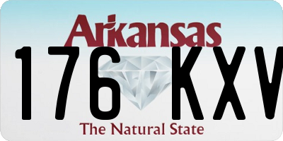 AR license plate 176KXV