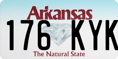 AR license plate 176KYK
