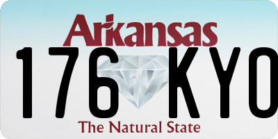 AR license plate 176KYO