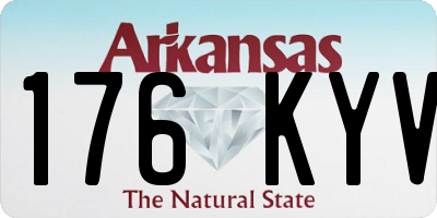 AR license plate 176KYV