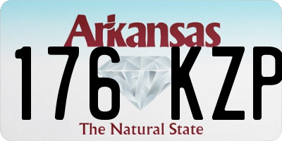 AR license plate 176KZP